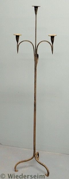 Wrought iron standing lighting