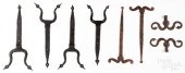 WROUGHT IRON STRAP HINGES AND