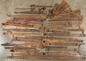 WROUGHT IRON STRAP HINGES.Wrou