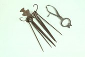WROUGHT IRON SUGAR NIPPERS AND