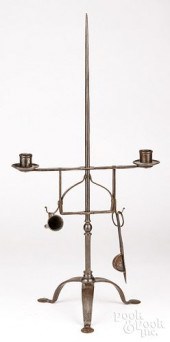 WROUGHT IRON TABLE TOP CANDLES