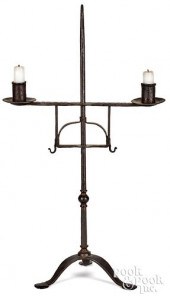 WROUGHT IRON TABLETOP CANDLEST