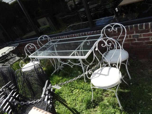 Wrought Iron Terrace SetNice