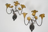 Wrought Iron Three Light Candl