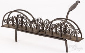 WROUGHT IRON TOASTER, 19TH C.<
