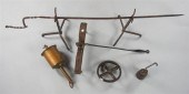 WROUGHT IRON TOASTER AND TWO S