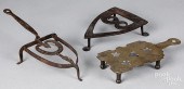 WROUGHT IRON TRIVET, EARLY 19T