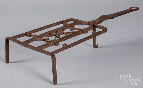 WROUGHT IRON TRIVET, EARLY 19TH