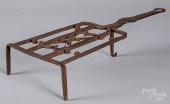 WROUGHT IRON TRIVET, EARLY 19T