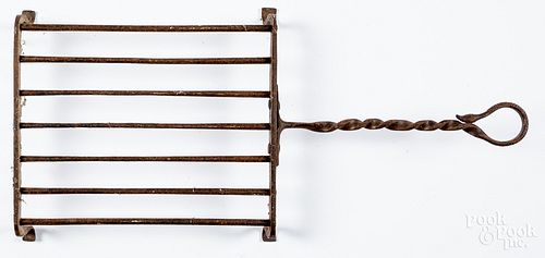 WROUGHT IRON TRIVET WITH SNAKE