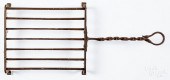 WROUGHT IRON TRIVET WITH SNAKE