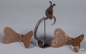 WROUGHT IRON TULIP THUMB LATCH