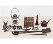 Wrought iron waffle iron, a pe
