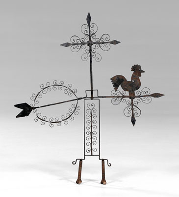 Wrought iron weathervane,