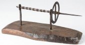 WROUGHT IRON WINDER, EARLY 19T