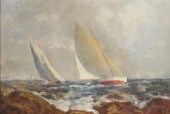 W.S. BARRETT, OIL PAINTING, SA