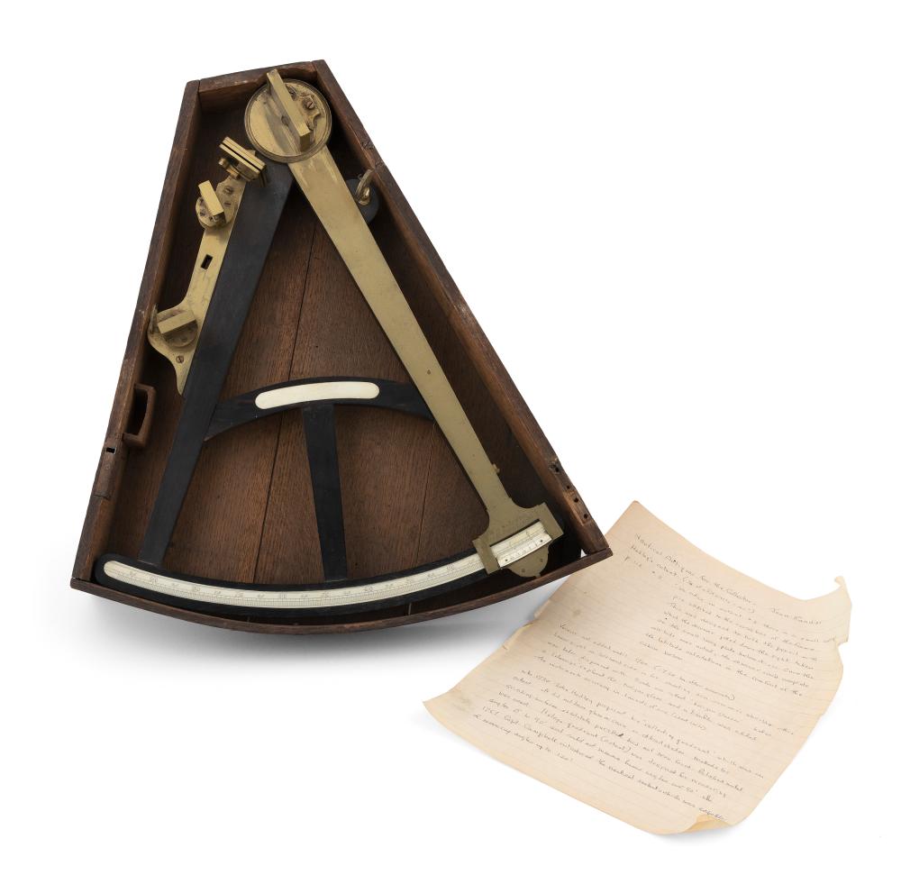 W&S JONES CASED OCTANT LONDON,