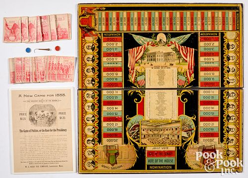 W.S. REED GAME OF POLITICS BOARD