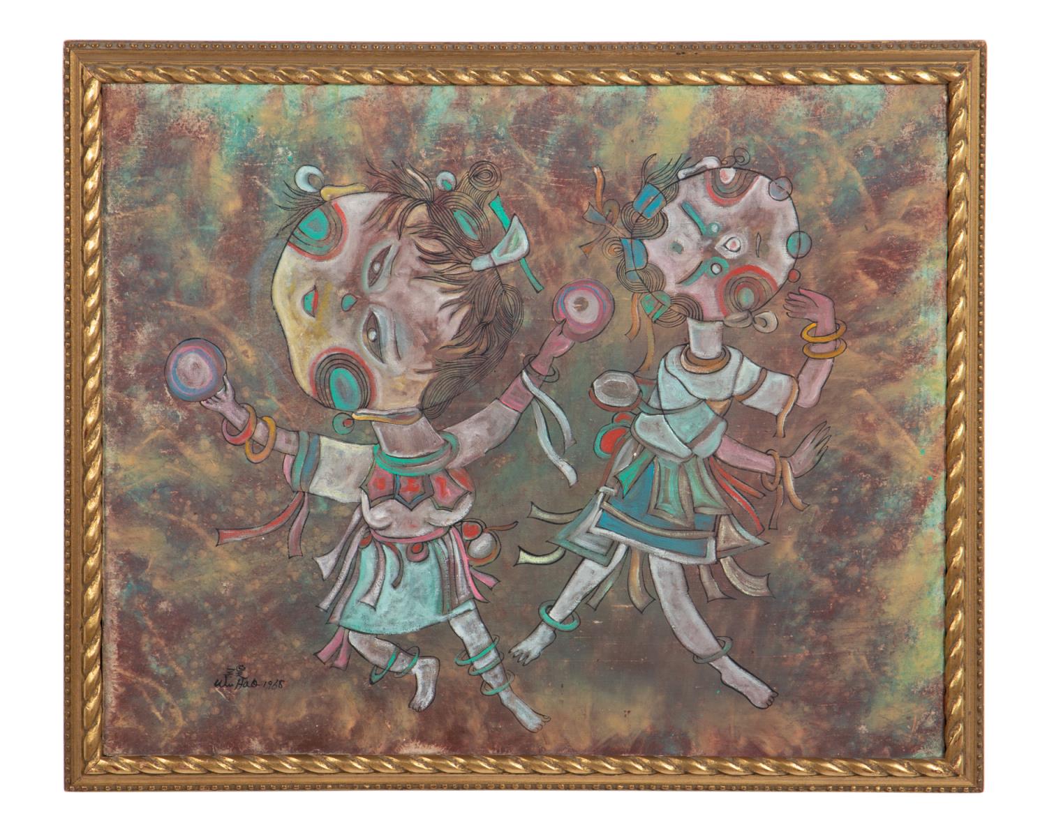 WU HAO UNTITLED OIL ON CANVAS, 1968