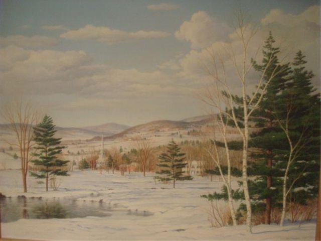 WUERMER, Carl. 1952 O/C "Winter