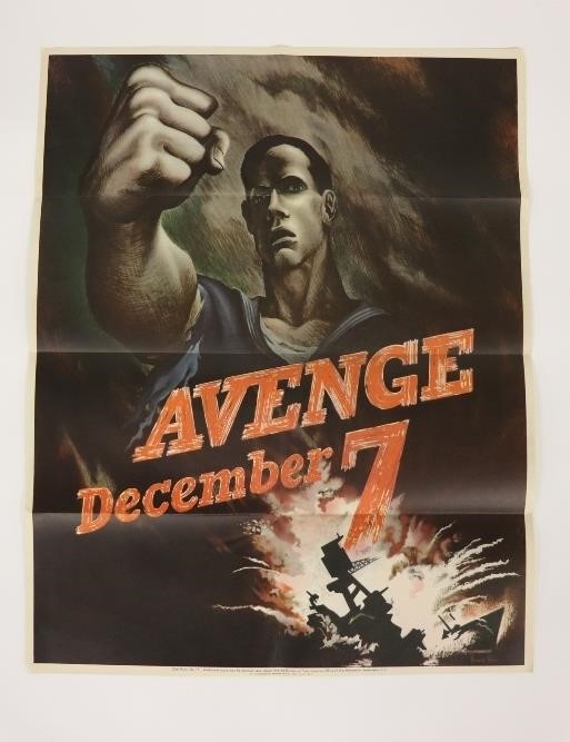 WW II poster 1942, Avenge