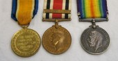 WW1 Medals consisting Two Camp