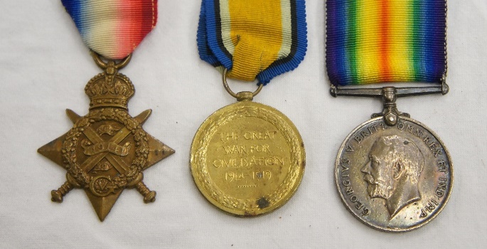WW1 Medals consisting Two