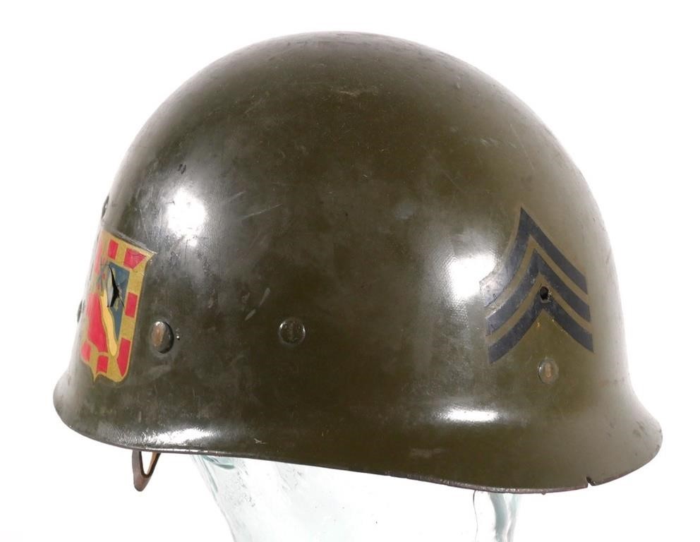 WW2 ERA US M1 HELMET & LINERUS