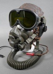 WW2 USAAF PILOT CAP, GOGGLES &