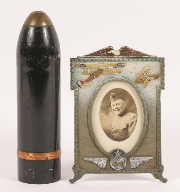 WWI artillery shell and cast