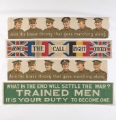WWI BRITISH SMALL BANNER POSTE