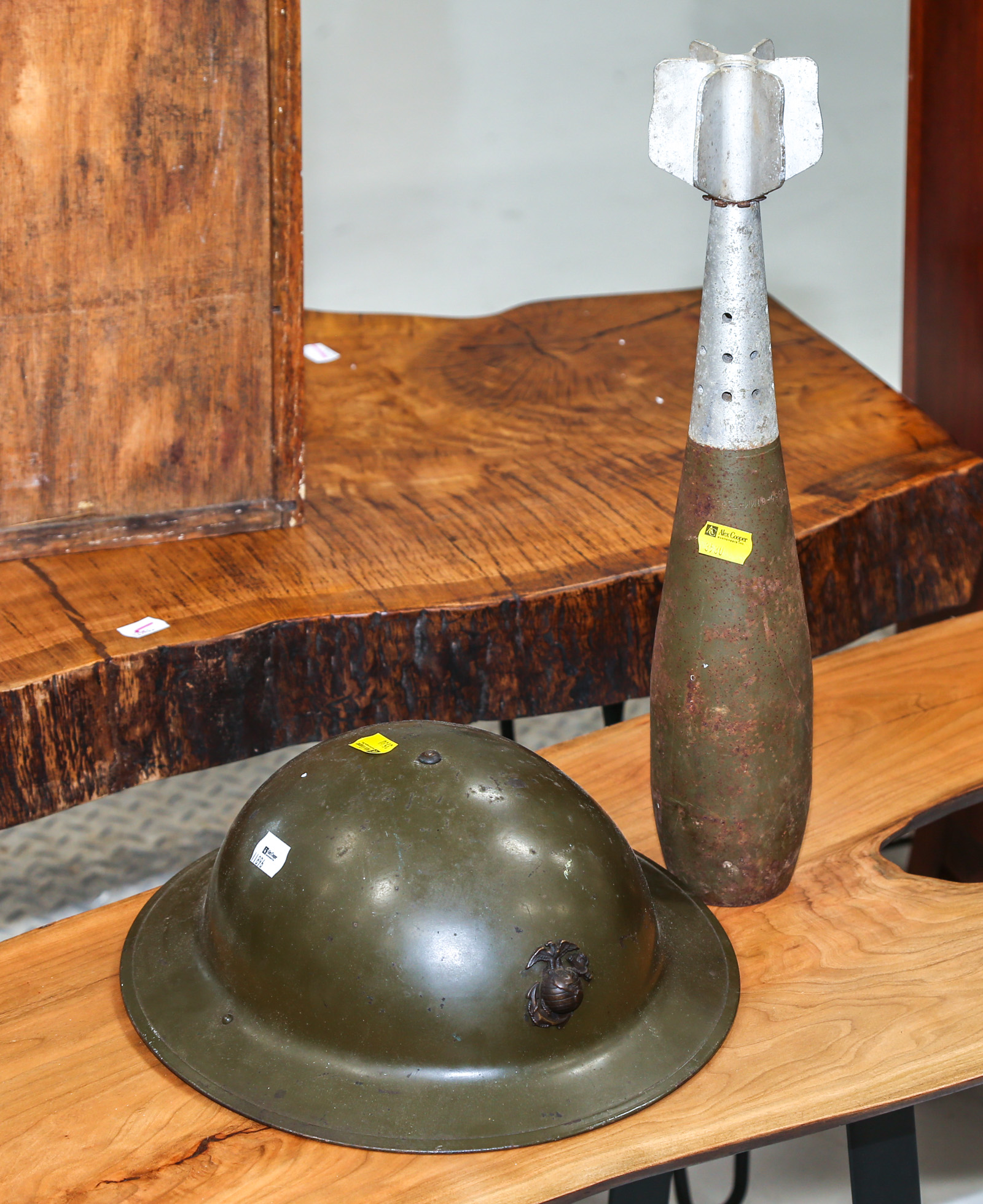 WWI ERA MARINE HELMET With a