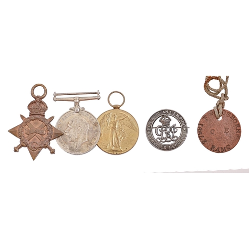 WWI, group of three, 1914-15
