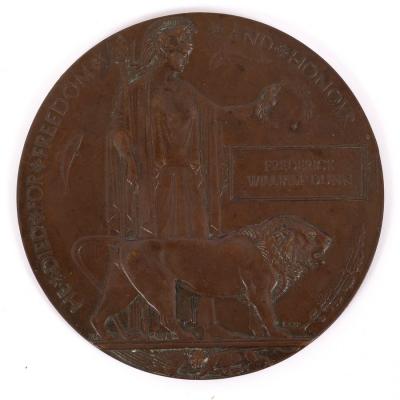 WWI Memorial Plaque 'Frederick