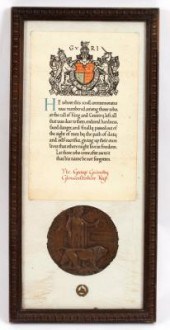 WWI Memorial Plaque 'George Gr