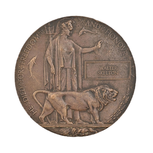 WWI memorial plaque - Walter