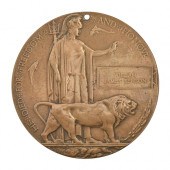 WWI memorial plaque, William J