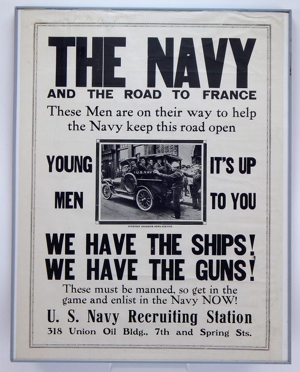 WWI US NAVY MILITARY RECRUITMENT