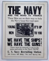 WWI US NAVY MILITARY RECRUITME