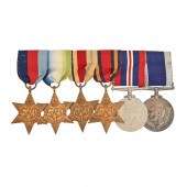 WWII, attributed group of six,