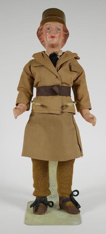 WWII COMPOSITION WAAC DOLLC. 1942