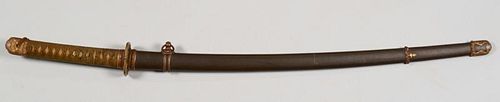 WWII ERA JAPANESE SWORD W/ BRONZE