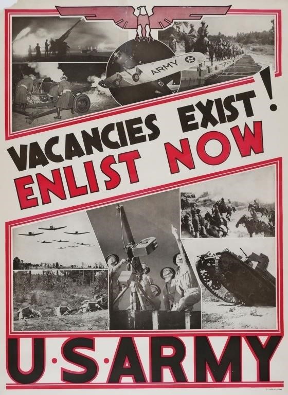 WWII ERA US ARMY RECRUITMENT