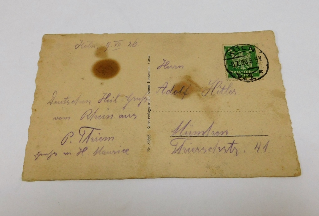 WWII GERMAN POSTCARD WRITTEN BY