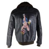 WWII INSPIRED LEATHER PAINTED