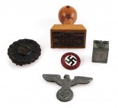 WWII NAZI PARTY STAMPS, BADGES