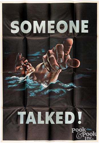 WWII POSTER SOMEONE TALKEDWWII