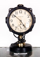 WWII SHIPS TELECHRON CLOCK WIT