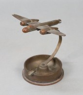 WWII TRENCH ART PLANE ASHTRAYA