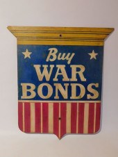 WWII WAR BONDS SHIELD PLAQUEOl